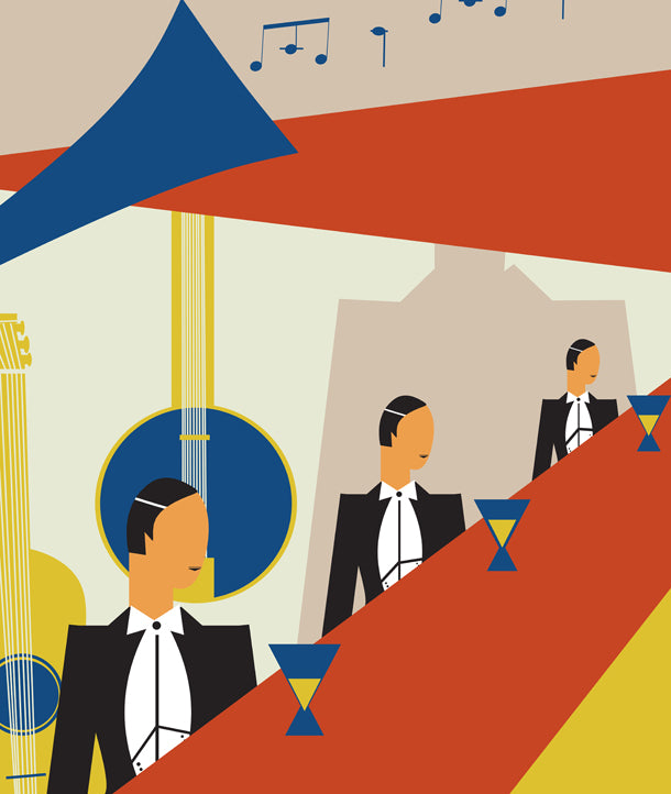 Walters Jazz Bar Art Deco Mural