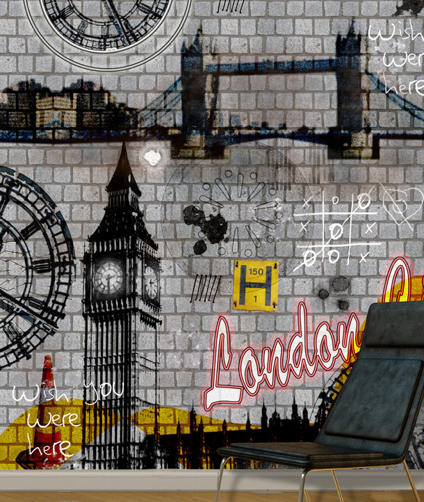 Wish You Were Here London Mural